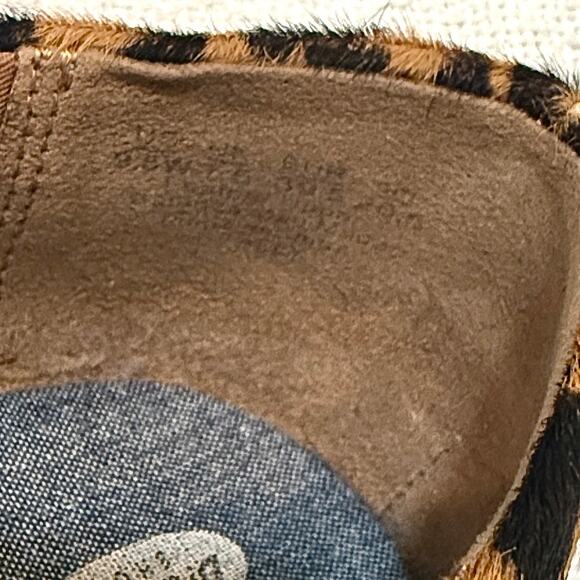 Dr. Scholl's 9.5W Really leopard Memory Foam Cool Fit calf hair flats 3002 - Picture 2 of 9